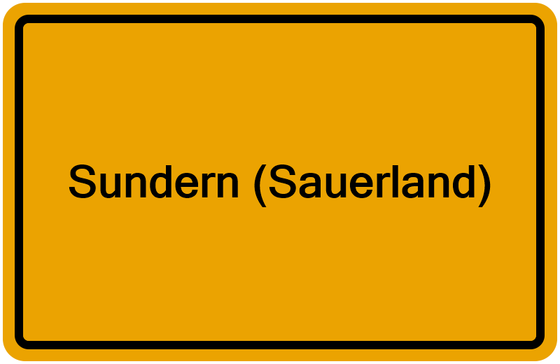 Handelsregisterauszug Sundern (Sauerland)
